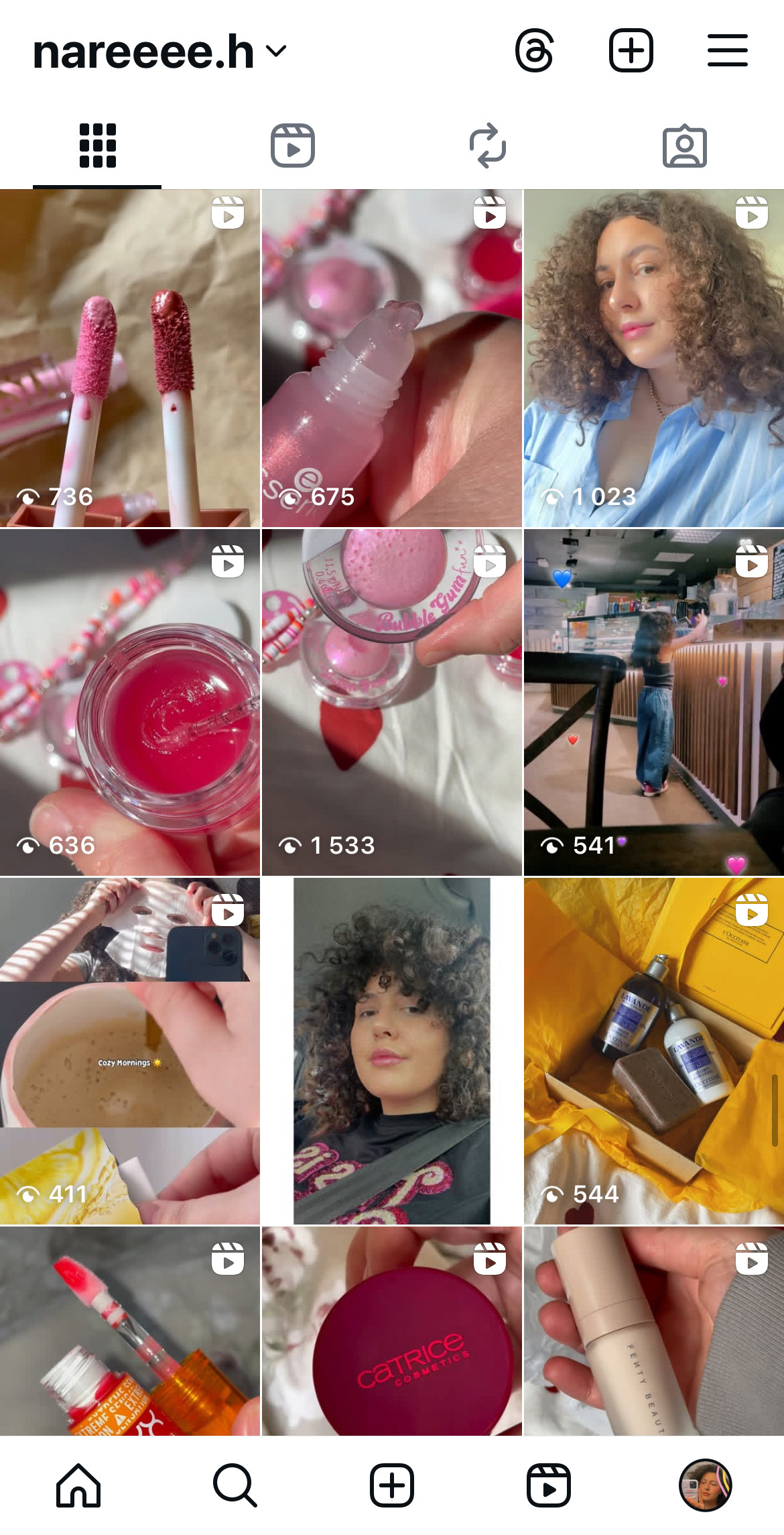 instagram page, visuell